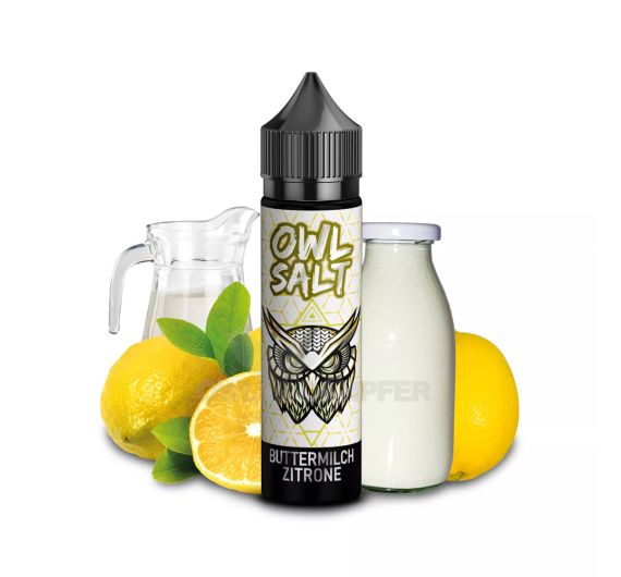 OWL Salt - Buttermilch Zitrone - 10/60ml Longfill Aroma OWL Salt - Buttermilch Zitrone - 10/60ml Longfill Aroma