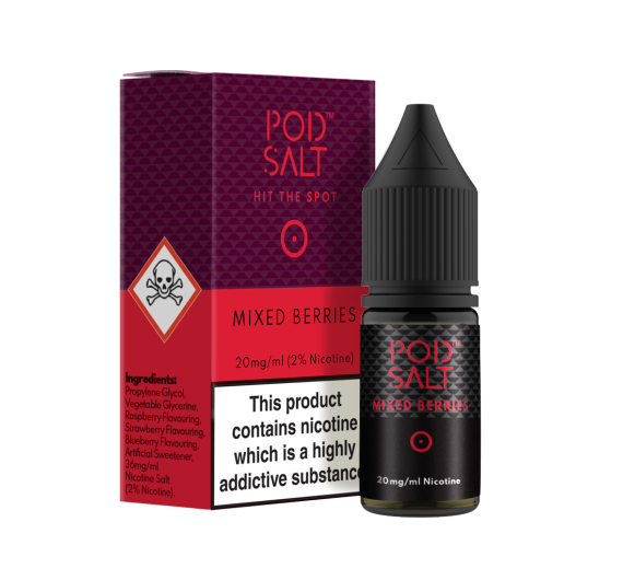 Pod Salt - Mixed Berries - 10ml Liquid (20mg Nik-Salz)
