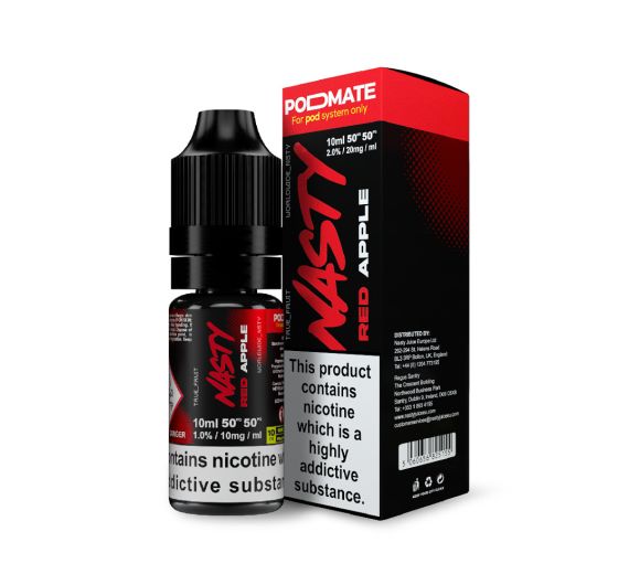 Nasty Juice PodMate - Red Apple - 10ml Liquid (Nik-Salz)