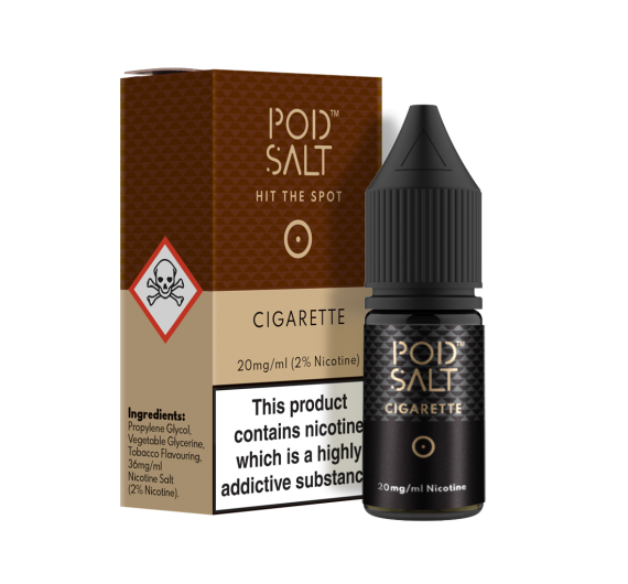Pod Salt - Cigarette - 10ml Liquid (Nik-Salz) Pod Salt - Cigarette - 10ml Liquid (Nik-Salz)