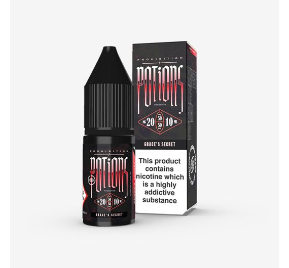 Prohibition Potions - Grace's Secret - 10ml Liquid (Nik-Salz) Prohibition Potions - Grace's Secret - 10ml Liquid (Nik-Salz)