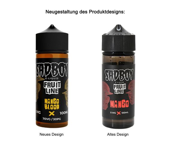 SADBOY - Fruit Line - Mango - 100/120ml Liquid (Shortfill)