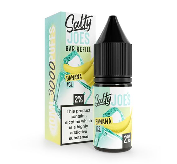 Salty Joe's Bar Refill - Banana Ice - 10ml Liquid (Nik-Salz)