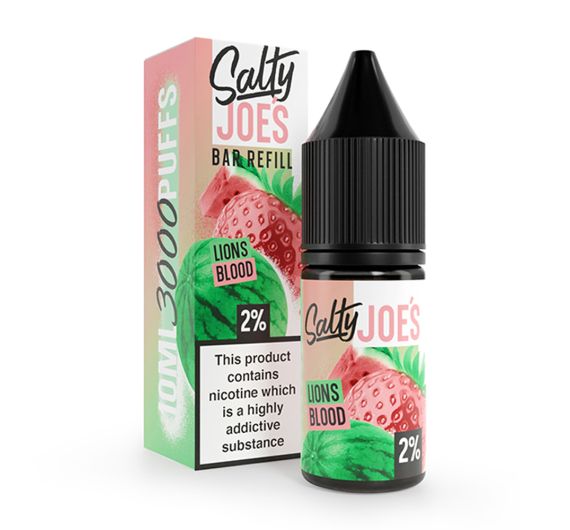Salty Joe's Bar Refill - Lion's Blood - 10ml Liquid (Nik-Salz)