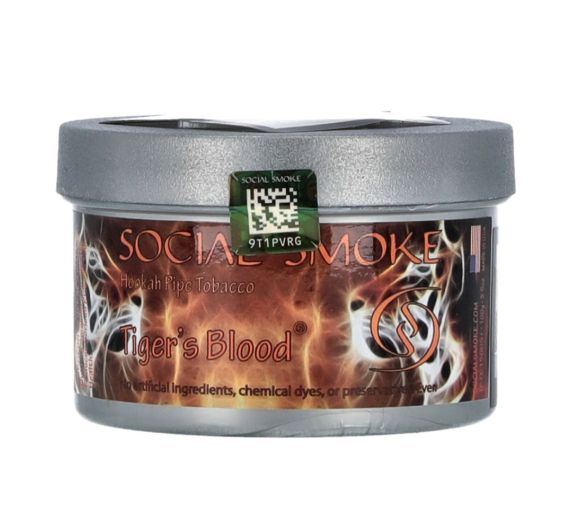 Social Smoke - Tiger's Blood - 100g - Shisha Tabak Social Smoke - Tiger's Blood - 100g - Shisha Tabak