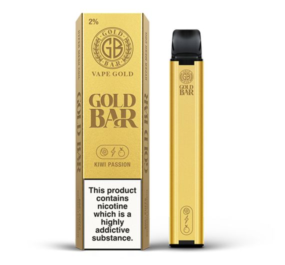 Vape Gold - GOLD BAR 600 - NS20mg - Einweg Pod Kiwi Passion