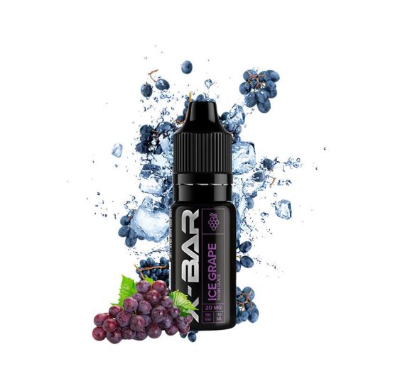 X-BAR - Ice Grape - 10ml Liquid (Nik-Salz)