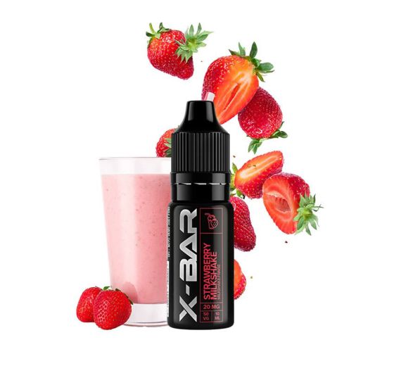 X-BAR - Strawberry Milkshake - 10ml Liquid (Nik-Salz)