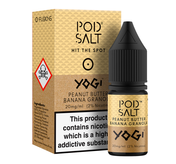 Pod Salt Fusion - Yogi Peanut Butter Banana Granola Bar - 10ml Liquid (20mg Nik-Salz)
