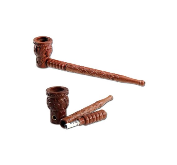 Zweiteilig mit Aktivkohle - Holzpfeife