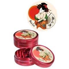 Black Leaf - 2-teilig Geisha Rot - Grinder Black Leaf - 2-teilig Geisha Rot - Grinder