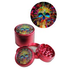 Black Leaf - 4-teilig Cyber Skull Rot - Grinder Black Leaf - 4-teilig Cyber Skull Rot - Grinder