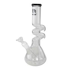 Breit - Glas Bubbler - ZickZack Breit - Glas Bubbler - ZickZack