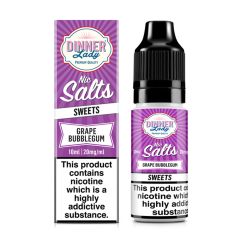 Dinner Lady SWEETS - Grape Bubblegum - 10ml Liquid (Nik-Salz) NEW! Dinner Lady SWEETS - Grape Bubblegum - 10ml Liquid (Nik-Salz) NEW!