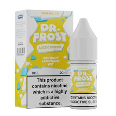 Dr Frost Bar Salts Arctic Edition - Coconut Lemonade Ice - 10ml Liquid (Nik-Salz) Dr Frost Bar Salts Arctic Edition - Coconut Lemonade Ice - 10ml Liquid (Nik-Salz)