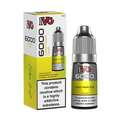 IVG 6000 - Lemon Peach Crush - 10ml Liquid (Nik-Salz) IVG 6000 - Lemon Peach Crush - 10ml Liquid (Nik-Salz)
