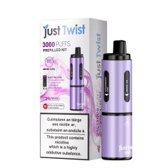 Just Twist 3000 - NS20mg - Hybrid System Purple Battery - Misty Edition Just Twist 3000 - NS20mg - Hybrid System Purple Battery - Misty Edition