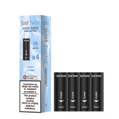 Just Twist 3000 - NS20mg - Kartuschen Clear Just Twist 3000 - NS20mg - Kartuschen Clear