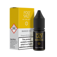 Pod Salt - Mango Ice - 10ml Liquid (20mg Nik-Salz) Pod Salt - Mango Ice - 10ml Liquid (20mg Nik-Salz)