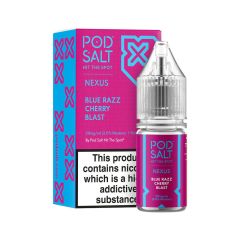 Pod Salt Nexus - Blue Razz Cherry Blast - 10ml Liquid (Nik-Salz) Pod Salt Nexus - Blue Razz Cherry Blast - 10ml Liquid (Nik-Salz)