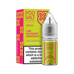Pod Salt Nexus - Lime Raspberry Grapefruit - 10ml Liquid (Nik-Salz) Pod Salt Nexus - Lime Raspberry Grapefruit - 10ml Liquid (Nik-Salz)