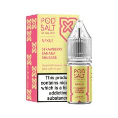 Pod Salt Nexus - Strawberry Banana Rhubarb - 10ml Liquid (Nik-Salz) Pod Salt Nexus - Strawberry Banana Rhubarb - 10ml Liquid (Nik-Salz)