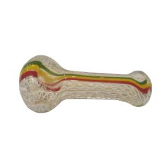 Rasta Streifen Glaspfeife Rasta Streifen Glaspfeife