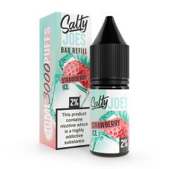 Salty Joe's Bar Refill - Strawberry Ice - 10ml Liquid (Nik-Salz) Salty Joe's Bar Refill - Strawberry Ice - 10ml Liquid (Nik-Salz)
