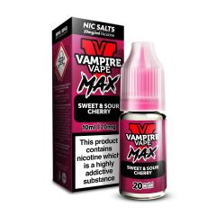 Vampire Vape MAX - Sweet & Sour Cherry - 10ml Liquid (Nik-Salz) Vampire Vape MAX - Sweet & Sour Cherry - 10ml Liquid (Nik-Salz)