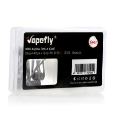 Vapefly 6 Stk. Coils und Watte - Alpha Braid 0.35 Ohm (26ga+40ga*2(=)x16) Vapefly 6 Stk. Coils und Watte - Alpha Braid 0.35 Ohm (26ga+40ga*2(=)x16)