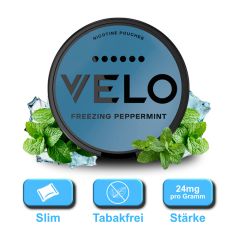 VELO - Freezing Peppermint Max - Nicotine Pouches - 24mg VELO - Freezing Peppermint Max - Nicotine Pouches - 24mg