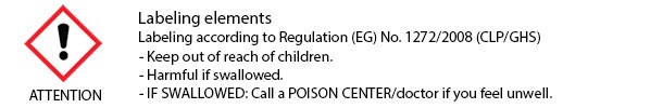 Danger notice nicotine